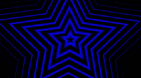 Blue Stars Hypnotic Stock Footage 42463187