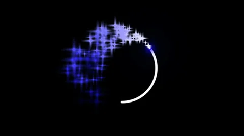 Blue stars particles Stock Footage 24976683
