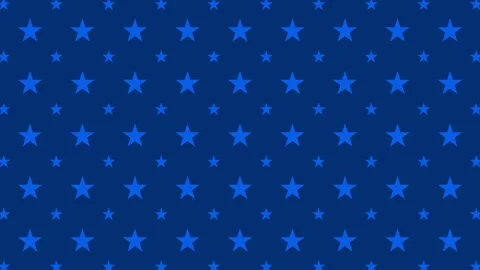 Blue stars pattern loop background for patriotic holidays and decoration. Stock Footage 327189155