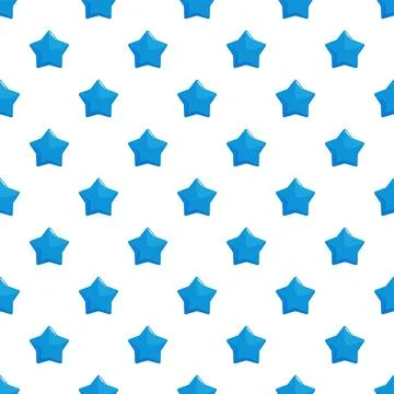 Blue stars seamless pattern vector background 스톡 일러스트
