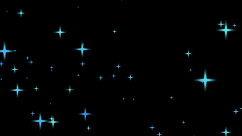 Blue stars twinkle against deep black sky 스톡 동영상 338314572