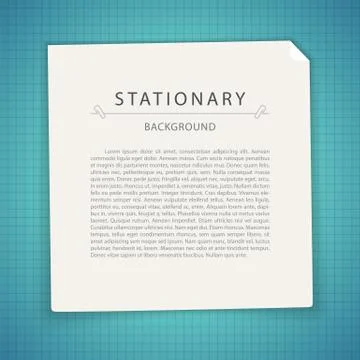 Blue Stationary Background with Copy Space Stock Illustration