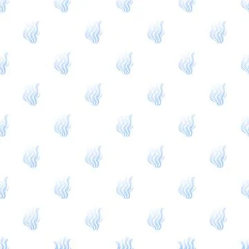 Blue steam vapor heating pattern on white background Stock Illustration