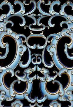 Blue stencil Stock Photos