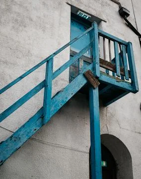 Blue steps Foto stock