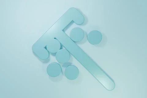 Blue Stick for chips icon isolated on blue background. Casino gambling. Min.. Stock Illustration