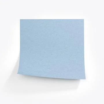 Blue stick note Stock Illustration
