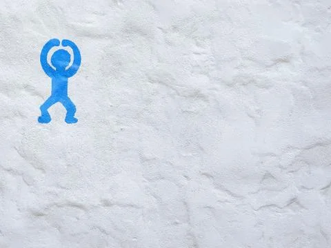 Blue Stickman Stock Photos