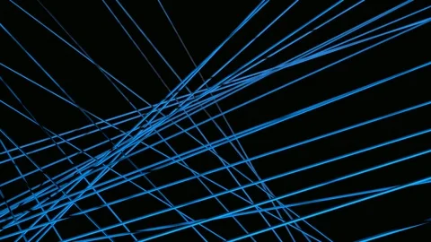 Blue sticks dance with alpha Stock Footage 98230661