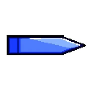 Blue sticky note tab arrow pointing right Stock Illustration