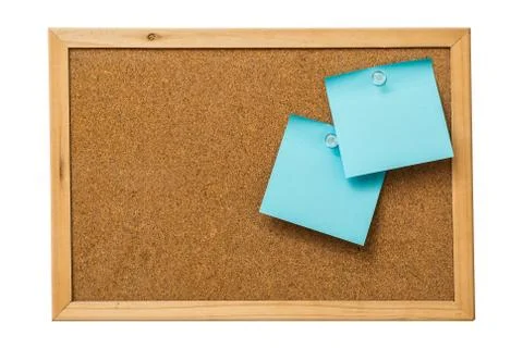 Blue sticky notes Stock Photos