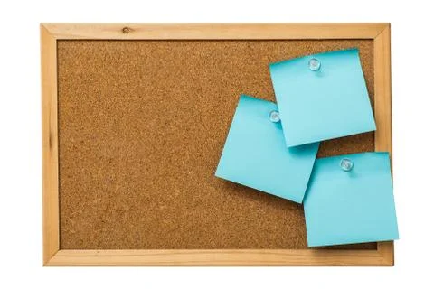 Blue sticky notes Stock Photos
