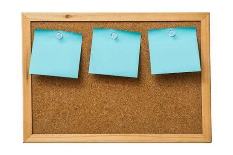 Blue sticky notes Stock Photos