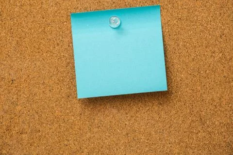 Blue sticky notes Stock Photos