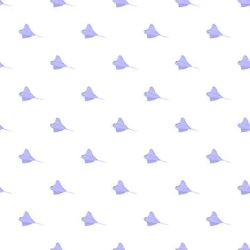 Blue stingray pattern creating seamless marine background Stock Illustration