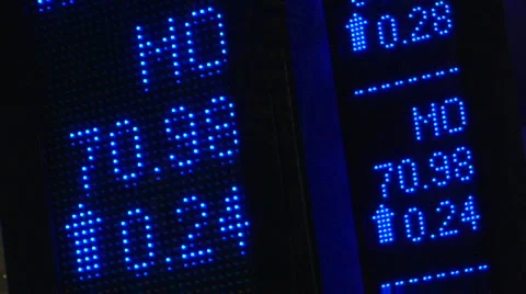 Blue stock ticker Stock Footage 844950