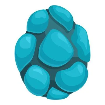 Blue stone egg with glowing spots is hatching a magical creature 스톡 일러스트