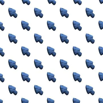 Blue stone mouse cursor arrows seamless pattern Stock Illustration