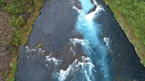 Blue stream in Iceland Video stock 86874457