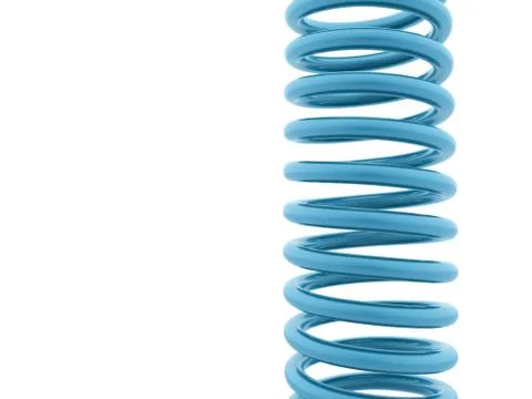 Blue string on white background Stock Illustration