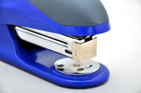 Blue strip stapler Stock Photos