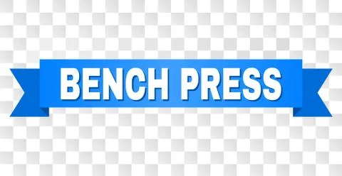Blue Stripe with BENCH PRESS Text Stock Illustration