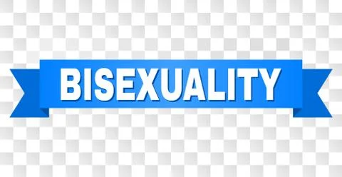 Blue Stripe with BISEXUALITY Title Stock Illustration