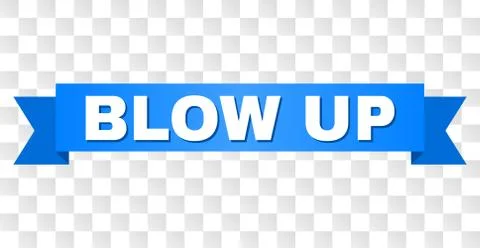 Blue Stripe with BLOW UP Caption Ilustração Stock