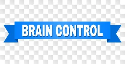 Blue Stripe with BRAIN CONTROL Text Stock Illustration