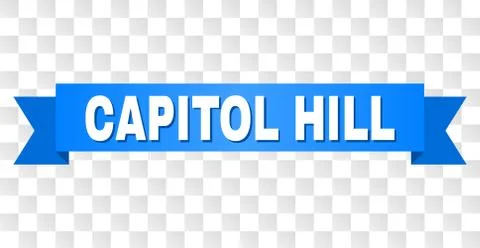 Blue Stripe with CAPITOL HILL Text Stock Illustration