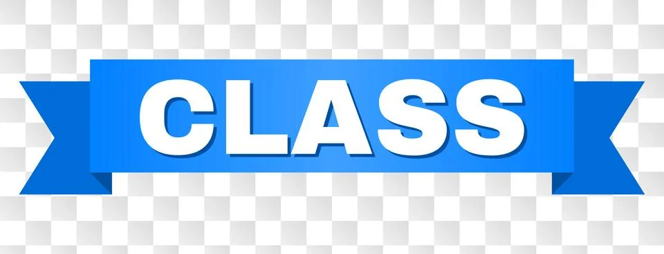 Blue Stripe with CLASS Caption Ilustración de archivo