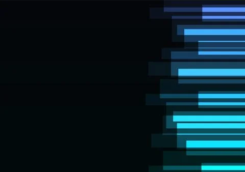 Blue stripe overlap in dark background Stock Illustration