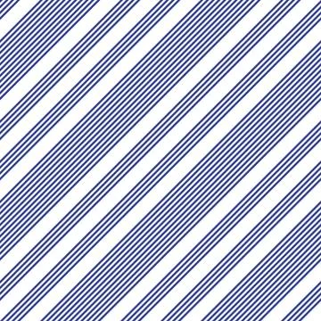 Blue Stripe seamless pattern background in diagonal style Stock Illustration