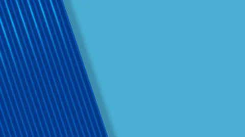 Blue striped abstract background in a half illustration. Stock Illustration