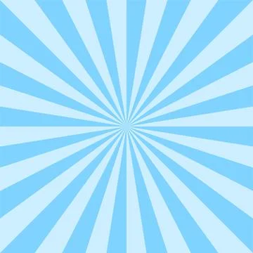 Blue striped abstract background. Radial sunburst lines vector illustration.  스톡 일러스트