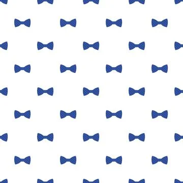 Blue striped bow pattern seamless Stock Illustration