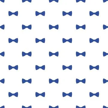 Blue striped bow pattern seamless Stock Illustration