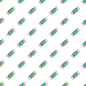 Blue striped candy pattern Illustrazione stock