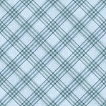 Blue Striped Gingham Tile Pattern Repeat Background Illustrazione stock