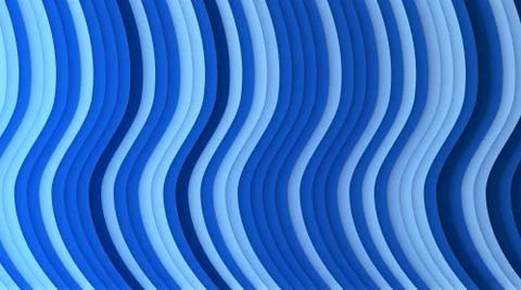 Blue striped. Wavy shape, optical illusion. Abstract pattern texture design e Stock Illustration