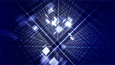 Blue stripes. 3D rendering. Stock Illustration