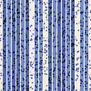 Blue stripes and dots Stock Illustration