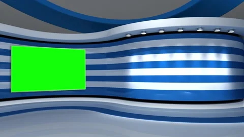 Blue stripes background. White stripes background. Tv studio 스톡 동영상 152124298