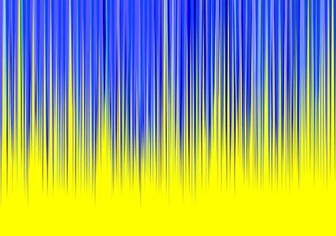 Blue Stripes on Yellow Background Stock Illustration