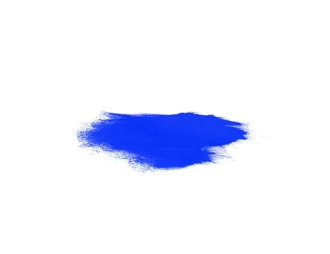Blue stroke for draw isolated on white backdrop Stock Illustration