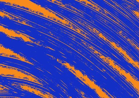 Blue strokes on orange 스톡 일러스트