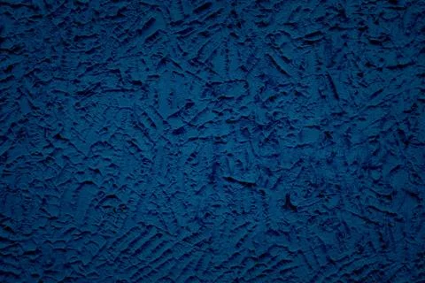 Blue Stucco Wall Texture Background. Stock Photos