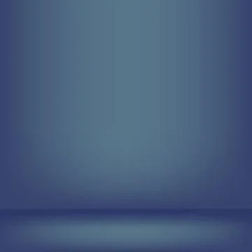 Blue studio backdrop Interior Stock Illustration