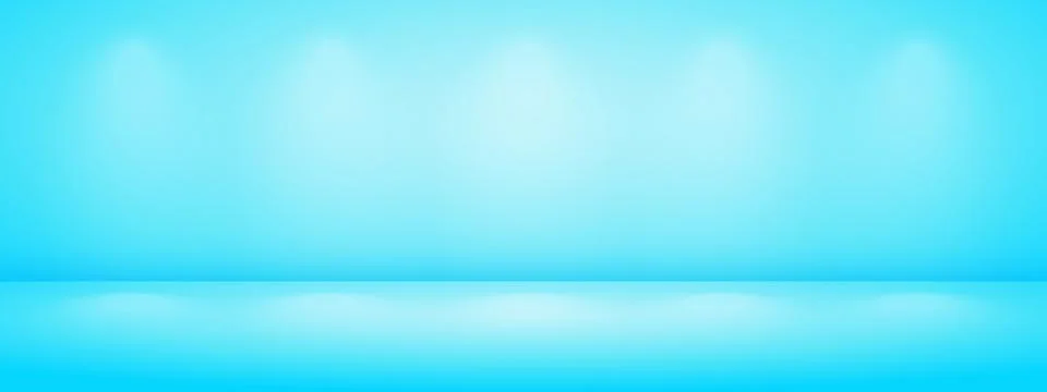 Blue studio background with light shadow. Limbo bg for product presentation.. Stock Illustration