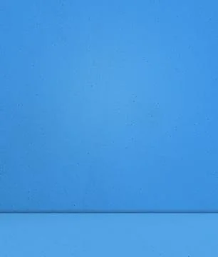 Blue Studio Bakcground Empty Room Minimal Kitchen Table Podium Bar Mockup Stock Photos
